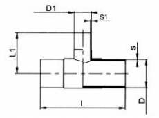 PP-H 對(duì)焊管件 變徑三通