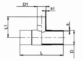 PP-H 對(duì)焊管件 變徑三通
