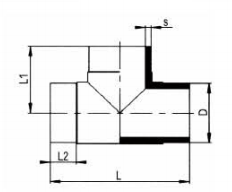 PP-H 對(duì)焊管件 三通/短口