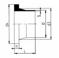 PP-H 對(duì)焊管件 法蘭頭美規(guī)/短口